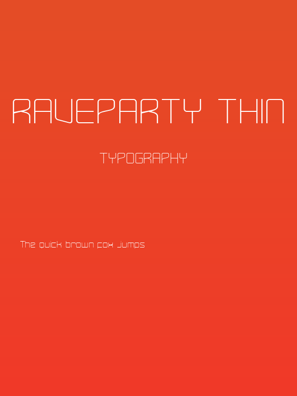 RaveParty Thin Poster