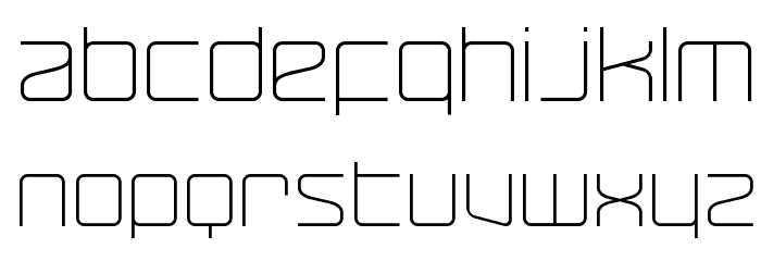 RaveParty Thin Font LOWERCASE