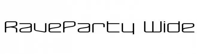 RaveParty Wide  Frei Schriftart Herunterladen