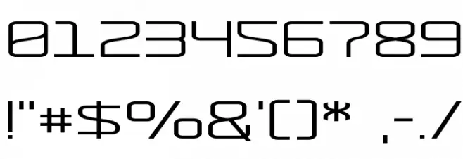 RaveParty Wide Шрифта ДРУГИЕ символов