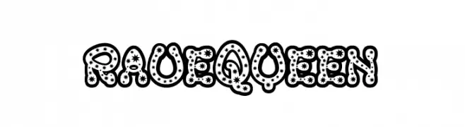 RaveQueen  Frei Schriftart Herunterladen