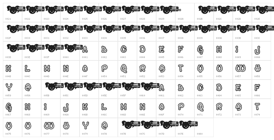 RaveQueen Character Map