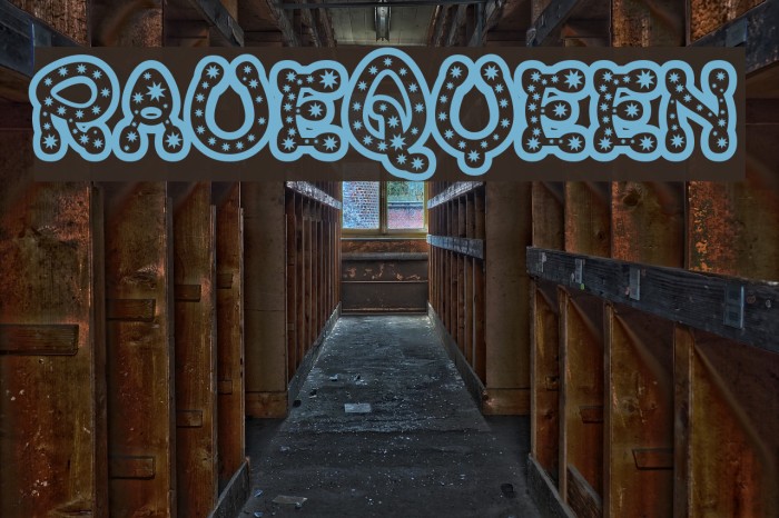 RaveQueen Font examples