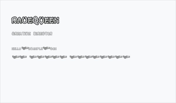 RaveQueen Business Card