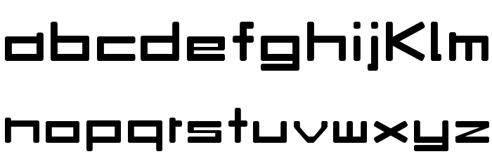 Rave Font LOWERCASE