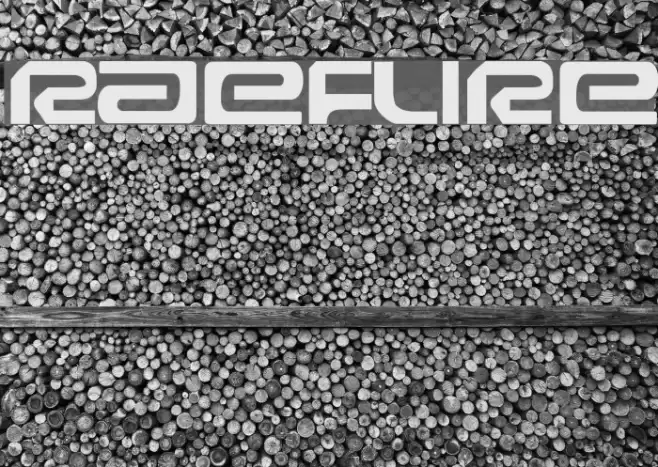 Raveflire Schriftart examples