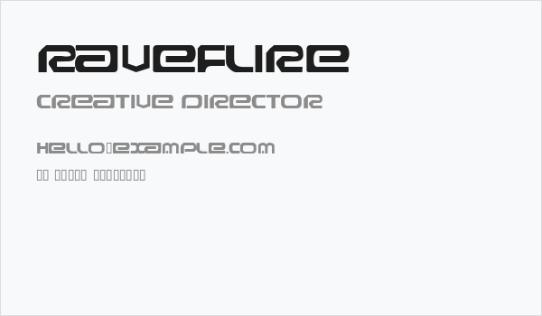 Raveflire Business Card