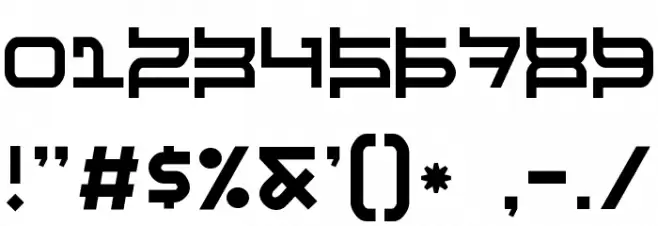 Raveheart フォント その他の文字