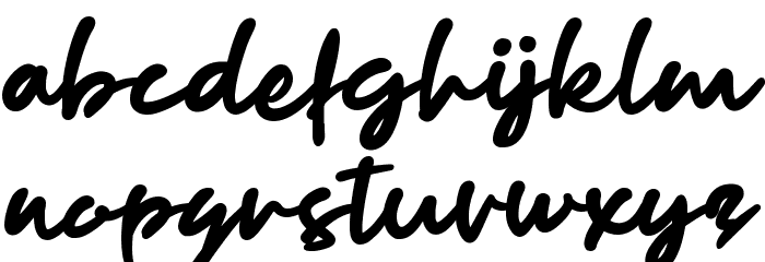 Ravella Font LOWERCASE