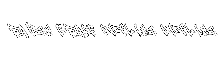 Raven Graff Outline Outline  Free Fonts Download