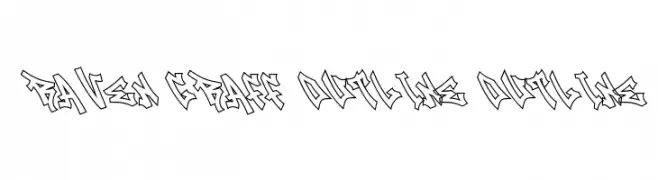 Raven Graff Outline Outline フォント