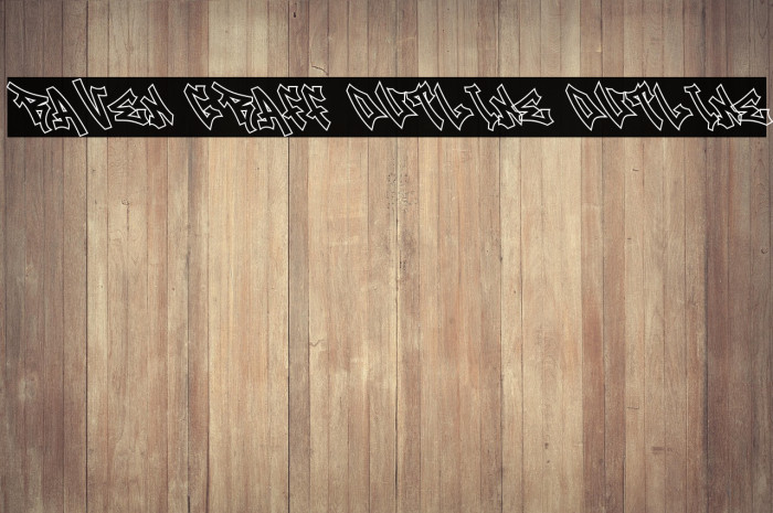 Raven Graff Outline Outline Font examples