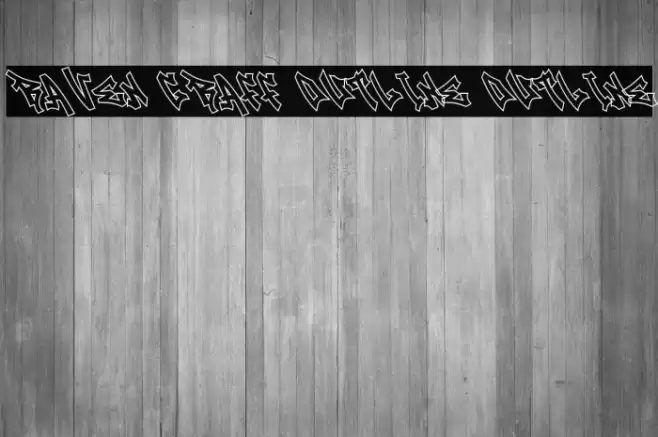 Raven Graff Outline Outline フォント examples