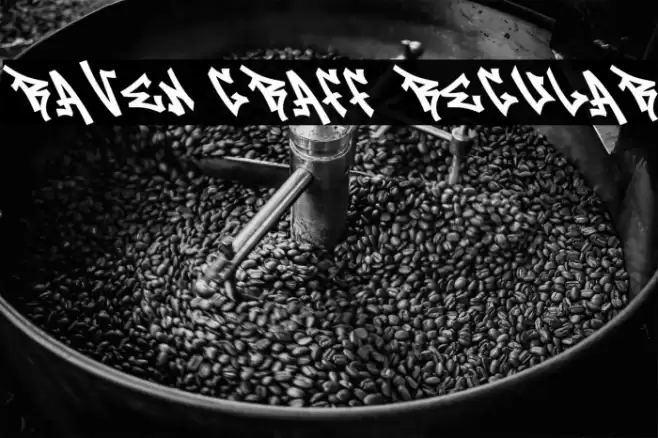 Raven Graff Regular Schriftart examples