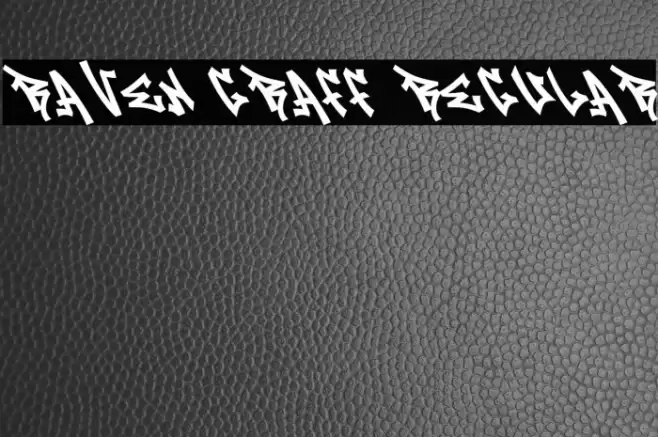 Raven Graff Regular Schriftart examples