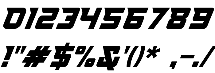 Raven Italic Font OTHER CHARS