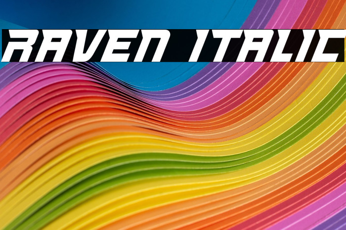 Raven Italic Example 1