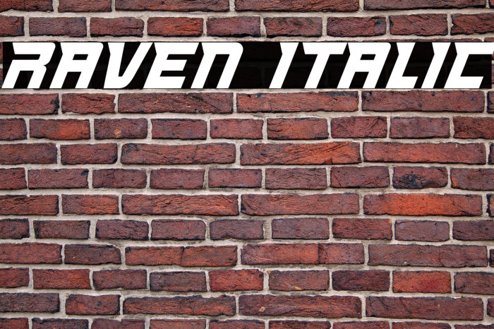 Raven Italic Example 2