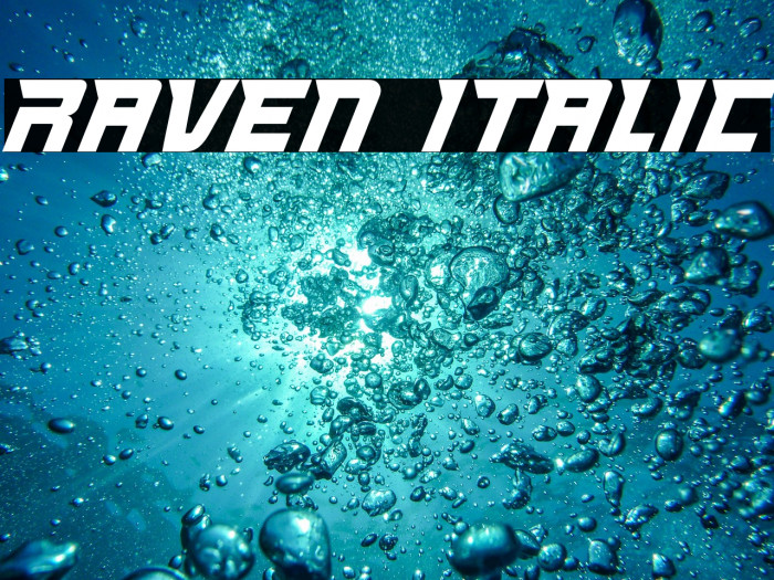 Raven Italic Example 3