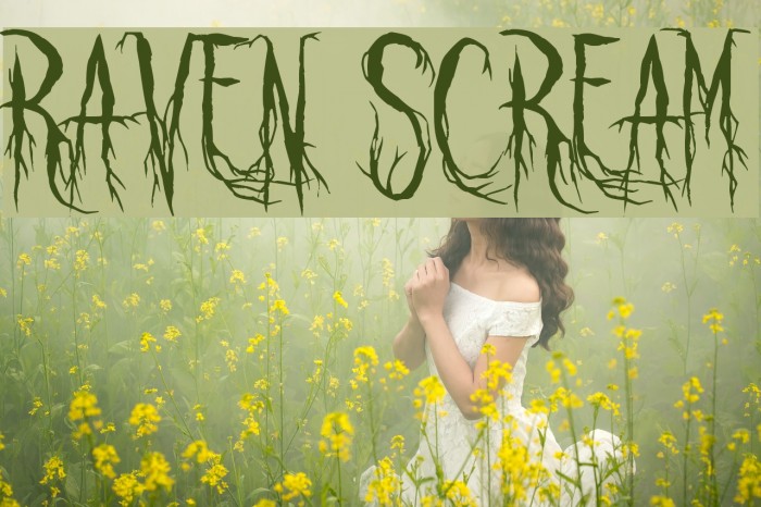 Raven Scream Fonte examples