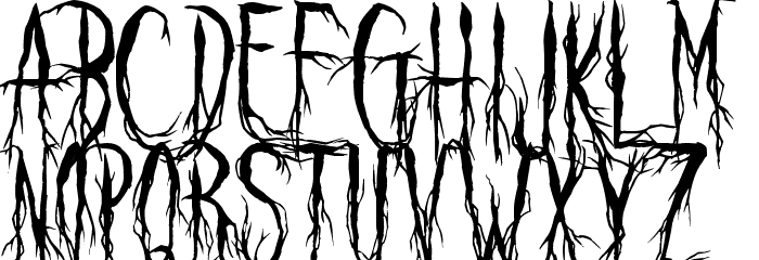 Raven Scream Fonte MINÚSCULAS