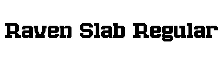 Raven Slab Regular  Free Fonts Download
