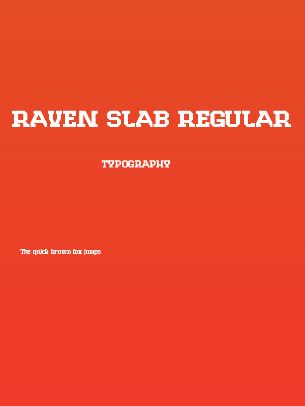 Raven Slab Regular Poster