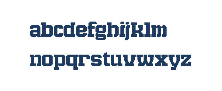 Raven Slab Regular Lowercase