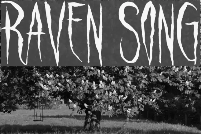 Raven Song Font examples
