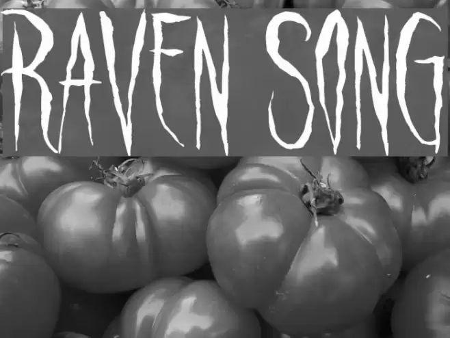 Raven Song Font examples