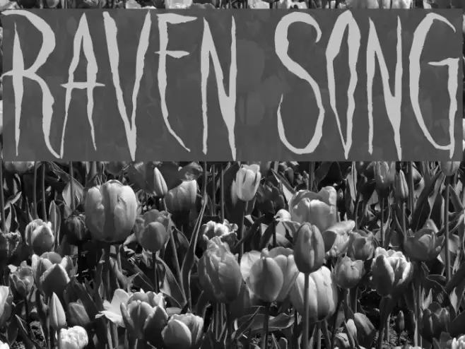 Raven Song Font examples