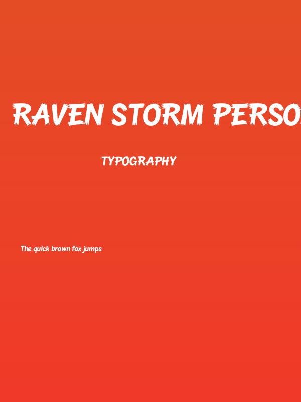 Raven Storm PERSONAL USE Regular Poster