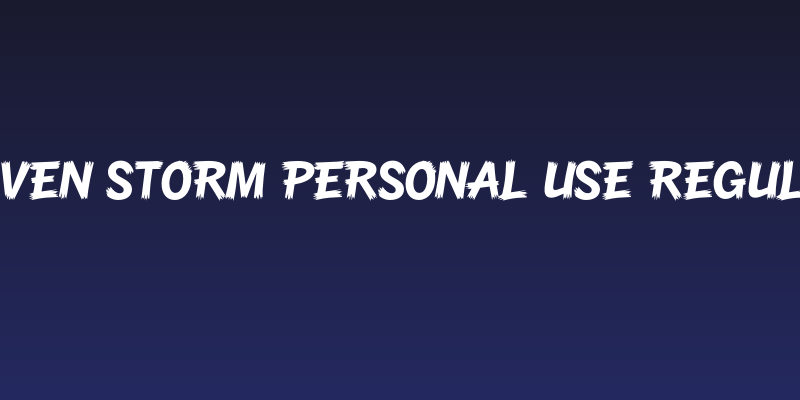 Raven Storm PERSONAL USE Regular Social Header