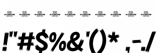 Raven Storm Symbols PERSONAL Regular خط محارف أخرى