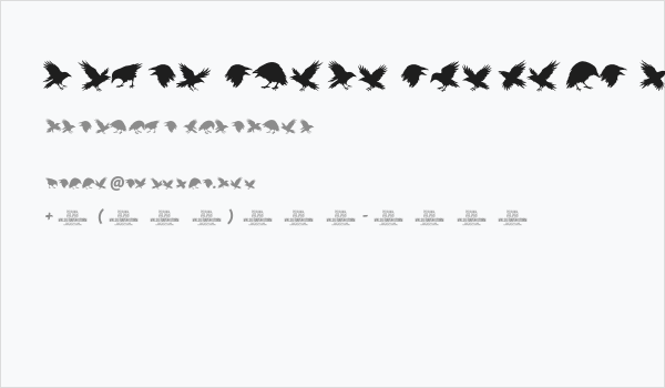 Raven Storm Symbols PERSONAL Regular Business Card