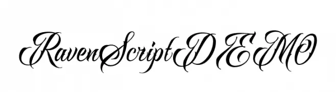 RavenScriptDEMO  Frei Schriftart Herunterladen
