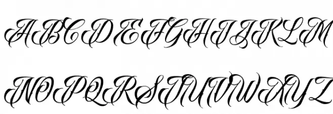 RavenScriptDEMO 字体 大写
