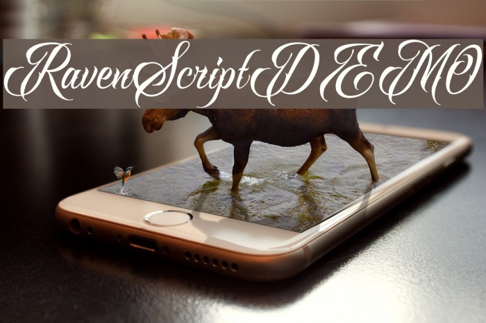 RavenScriptDEMO Font examples