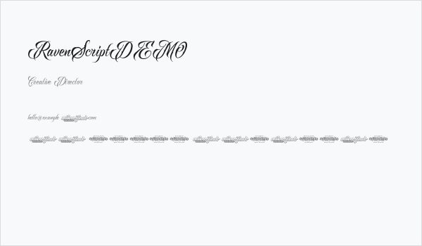 RavenScriptDEMO Business Card