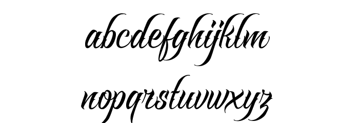 RavenScriptDEMO Font LOWERCASE