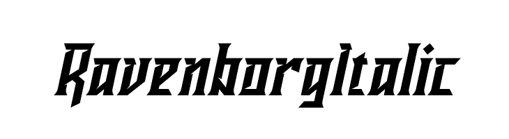 Ravenborg Italic  नि: शुल्क फ़ॉन्ट्स डाउनलोड