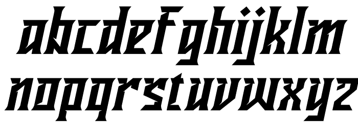 Ravenborg Italic Font LOWERCASE