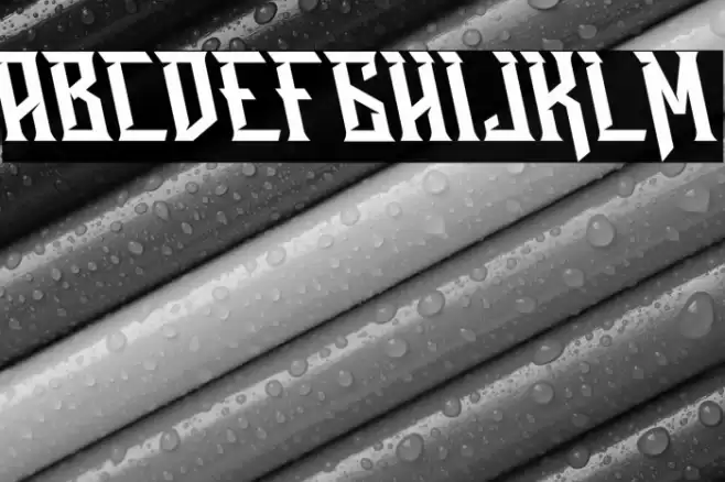 Ravenborg Tilted Font examples