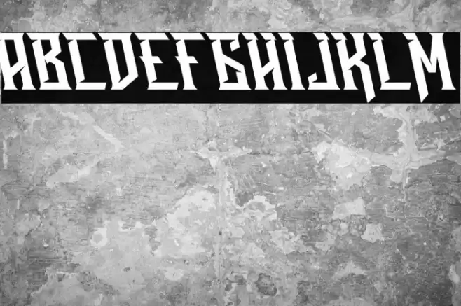 Ravenborg Tilted Font examples