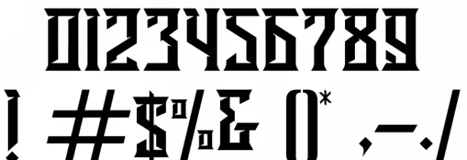 Ravenborg Font OTHER CHARS