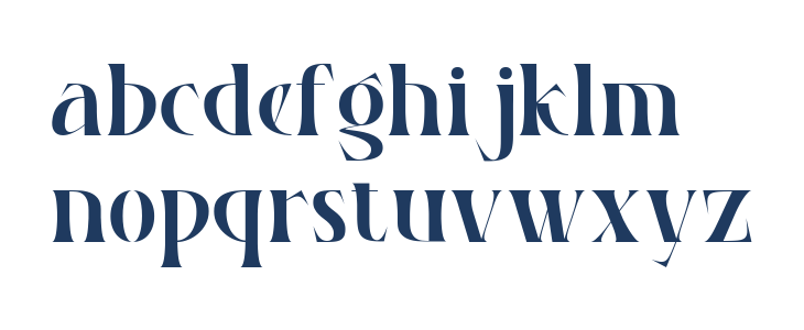 Ravencourt Regular Lowercase