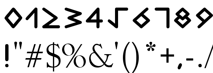 Ravenia Font OTHER CHARS