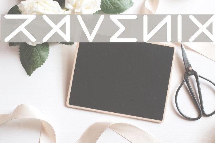 Ravenia Font examples