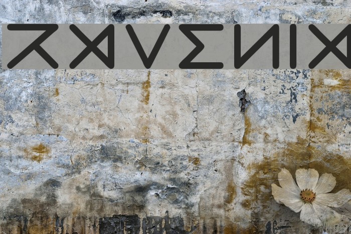 Ravenia Font examples