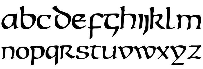 Ravenna Font LOWERCASE